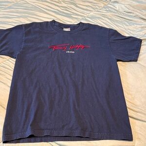 Tommy Hilfiger Navy Tee with Red Script